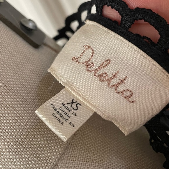 Black lace top from Anthropologie - Picture 5 of 6